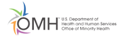 Logo for The U.S Department of Health and Human Services Office of Minority Health